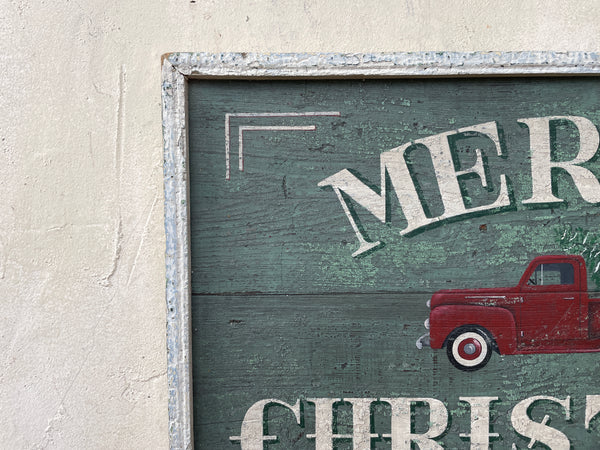 Merry Christmas (with vintage truck)