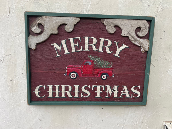 Merry Christmas (with vintage truck)