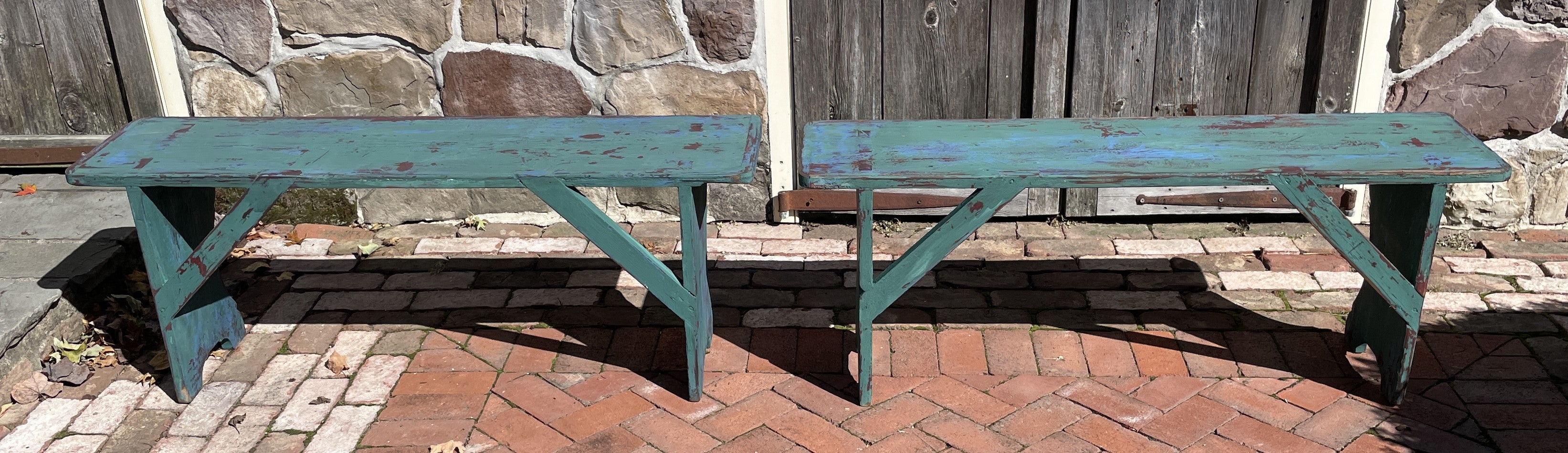 Mortised Bench with Scrolled Legs