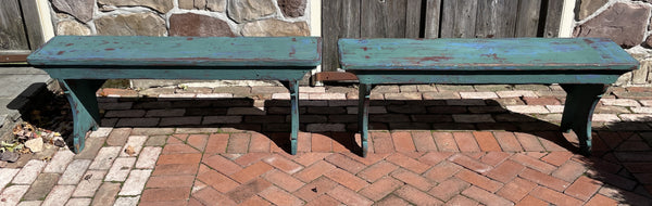 Mortised Bench with Scrolled Legs