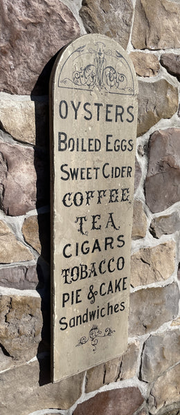 Vertical New England Lunch Counter sign