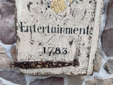 Public House-Entertainment  Tavern sign