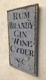 Rum Brandy tavern sign