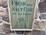 Lobsters, Oysters, etc seafood sign