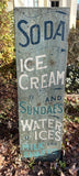 Soda, Ice Cream vertical sign