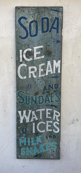 Soda, Ice Cream vertical sign