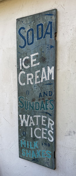 Soda, Ice Cream vertical sign