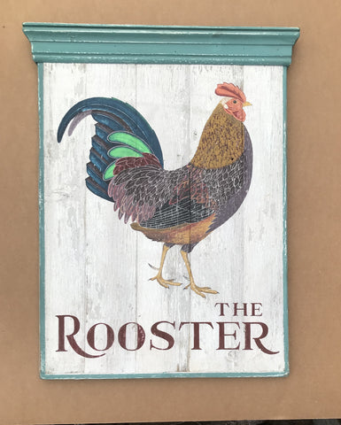 The Rooster Pub sign