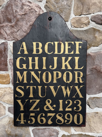 Tombstone Alphabet Board