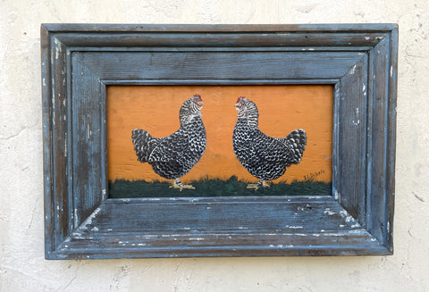 Two Speckled Hens