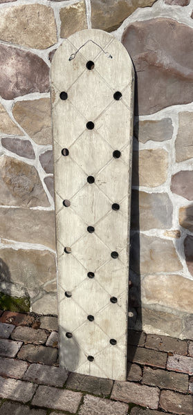 Vertical Alphabet on decorative antique board