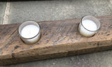 Votive Candle Holder made from reclaimed barn beam
