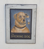 The Smoking Dog English Pub sign