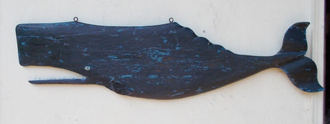 5' Carved Whale Black