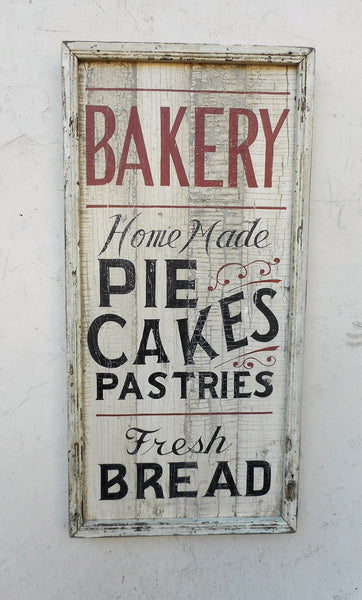 Vertical Bakery sign