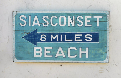 Nantucket Beach sign