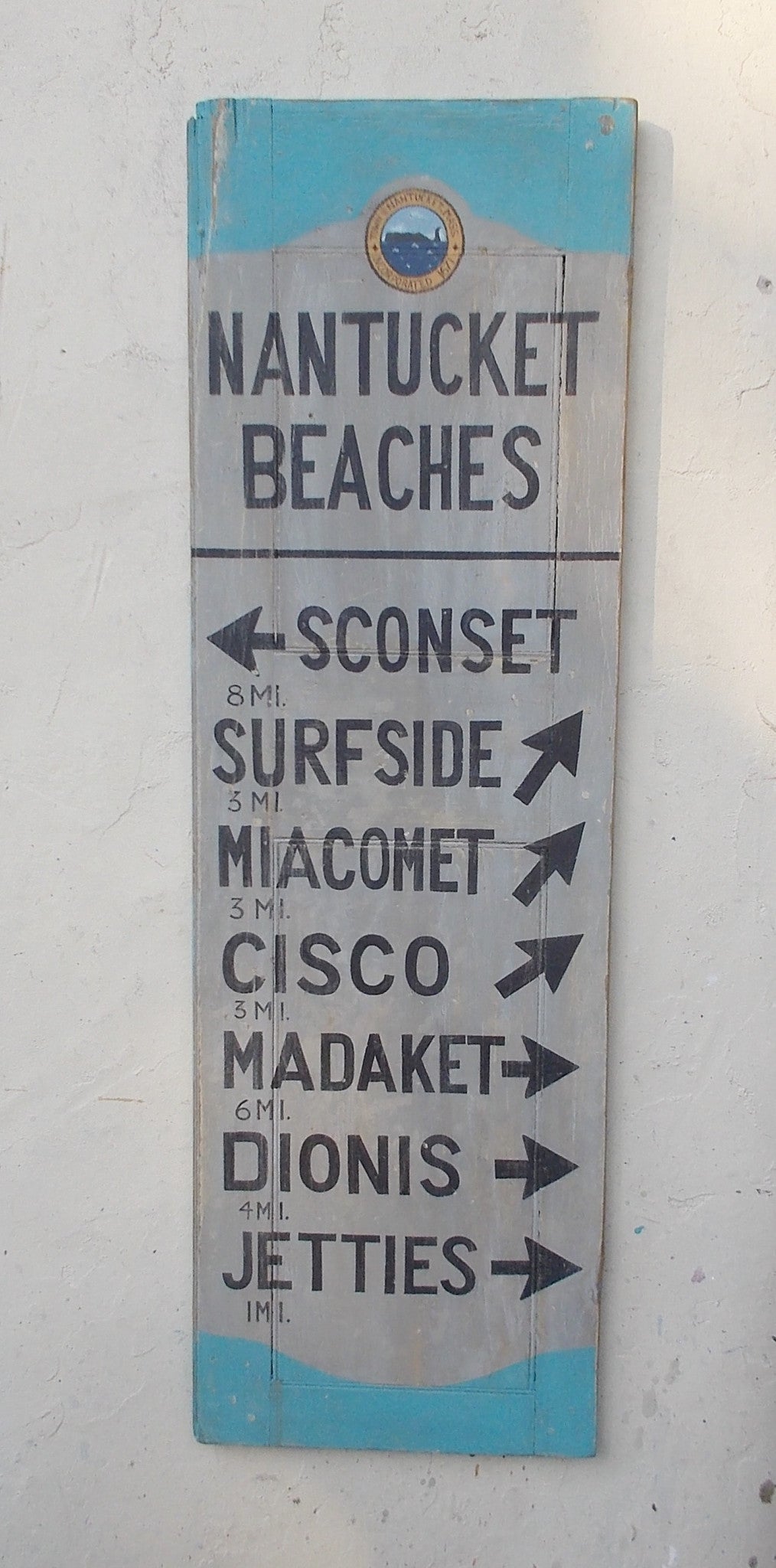 Nantucket Beaches Sign