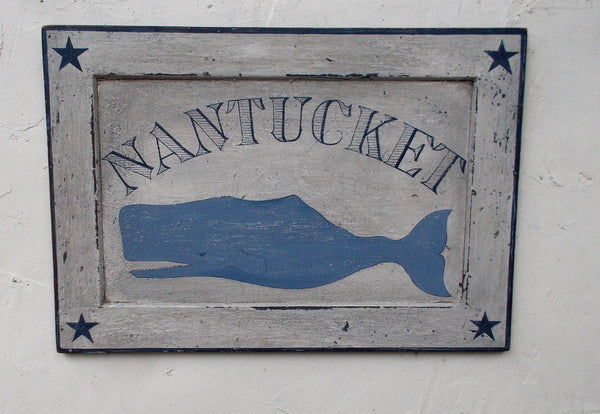 Nantucket Whale sign