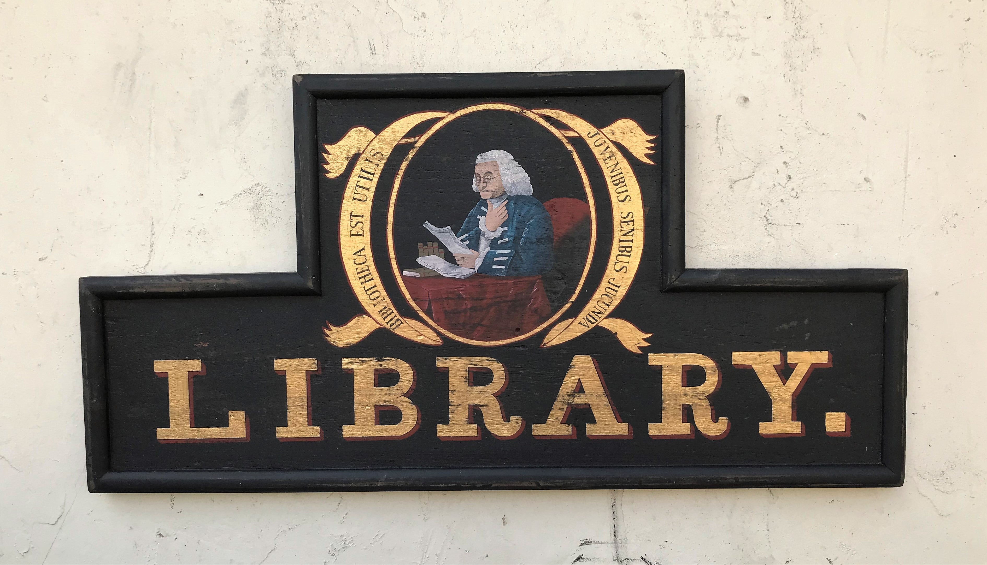 E. Hicks Library Sign
