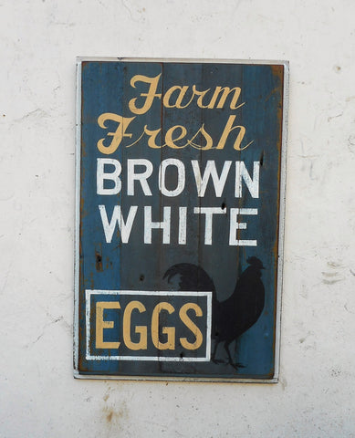 Farm Fresh Brown White Eggs