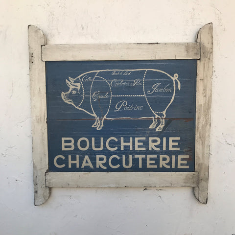 French Butcher sign