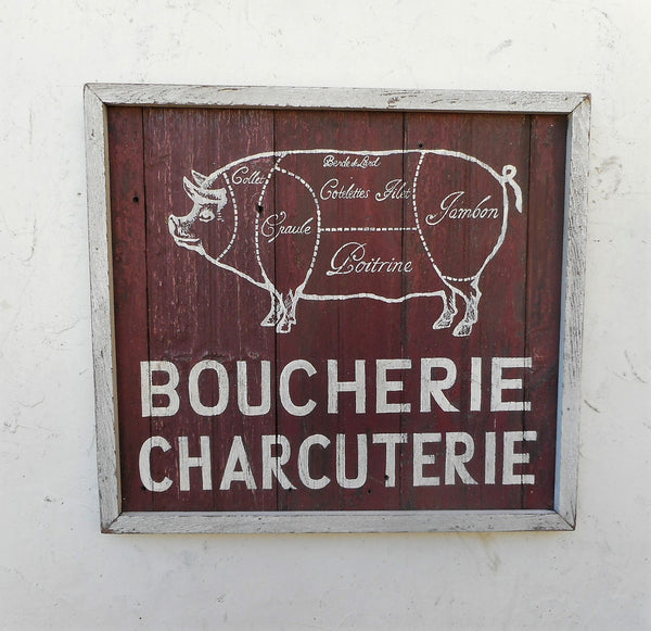 French Butcher sign