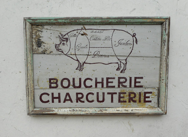French Butcher sign