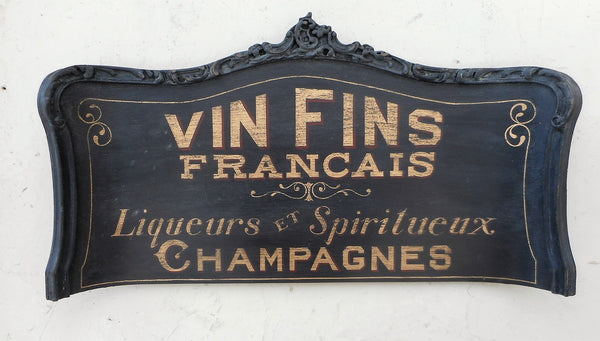 French Wine sign