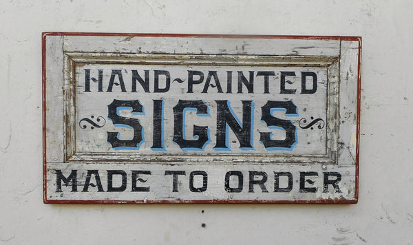 Hand-Painted Signs Made to Order