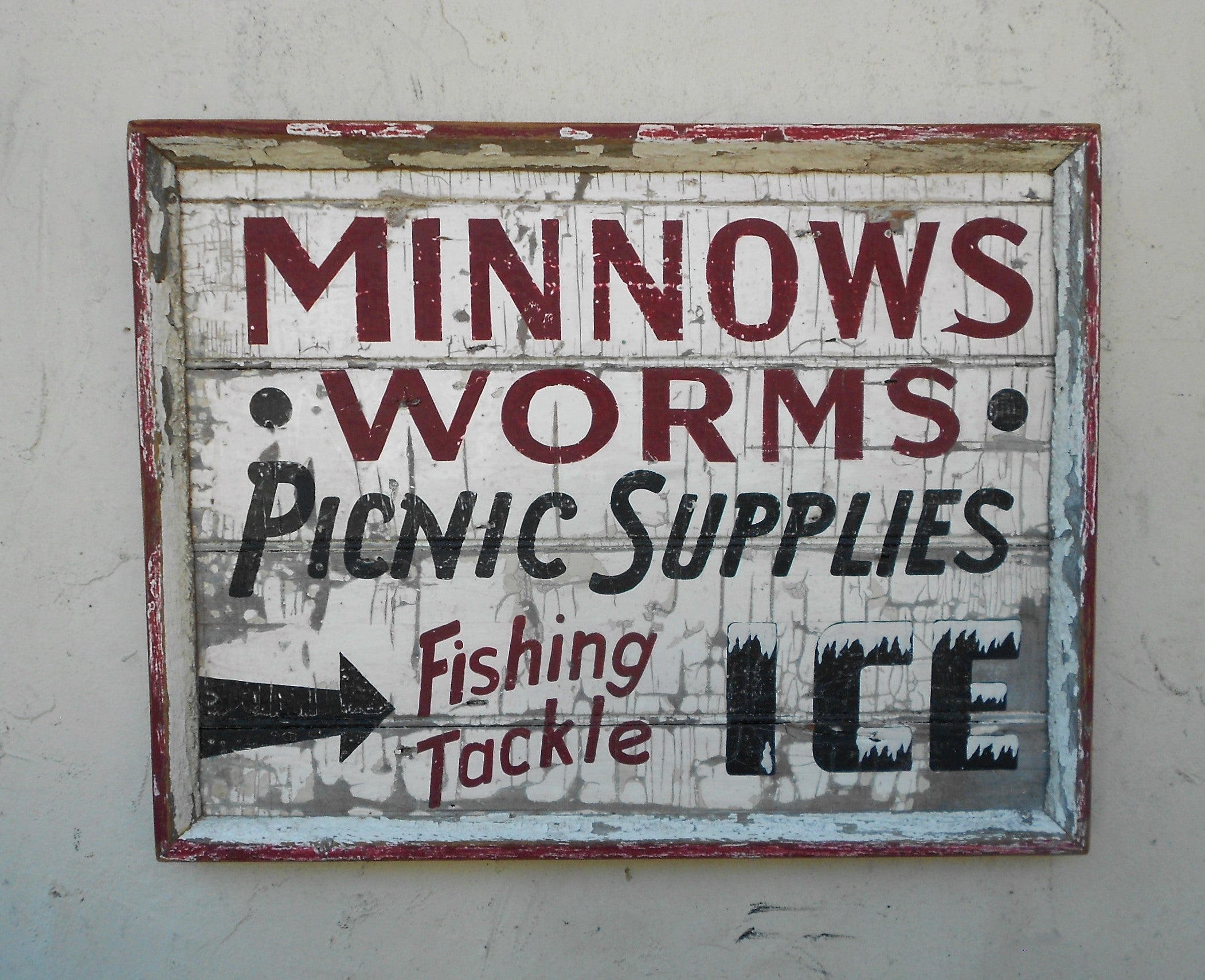 Minnows, Worms, Picnic Supplies, etc.