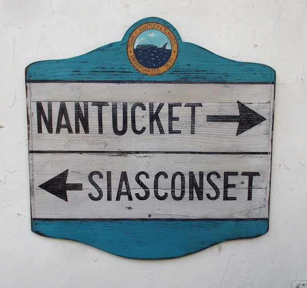 Nantucket Siasconset Directional sign