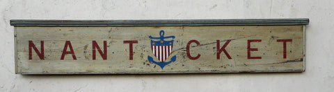 Nantucket with nautical shield