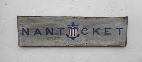 Nantucket with shield