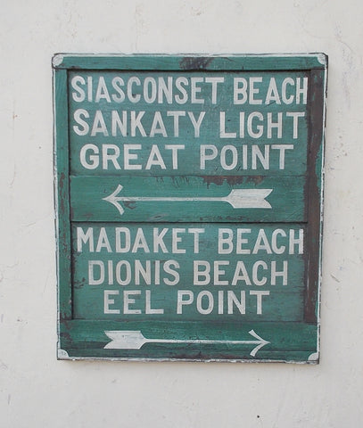 Nantucket Beaches sign
