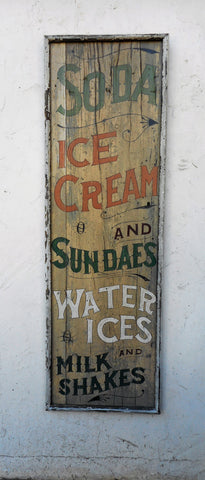 Soda-Ice Cream sign