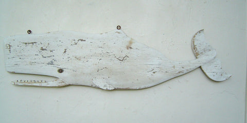 White Carved Whale